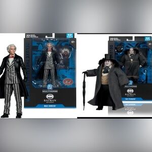 Batman Returns lot of 2 - Max Shrek and The Penguin - McFarlane Toys DC 7 inch